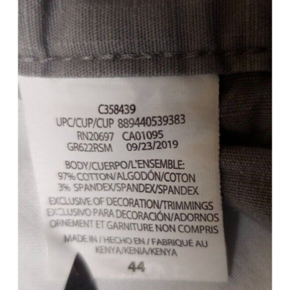 Dickies Sz 44 Grey Loose Fit Chino Cellphone Pockets Work Shorts 11" Inseam - Picture 9 of 9